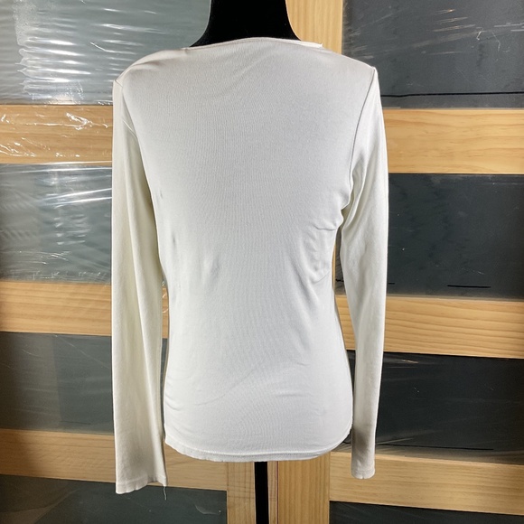 Ellen Tracy White, Long Sleeved Vintage Shirt - Picture 3 of 9